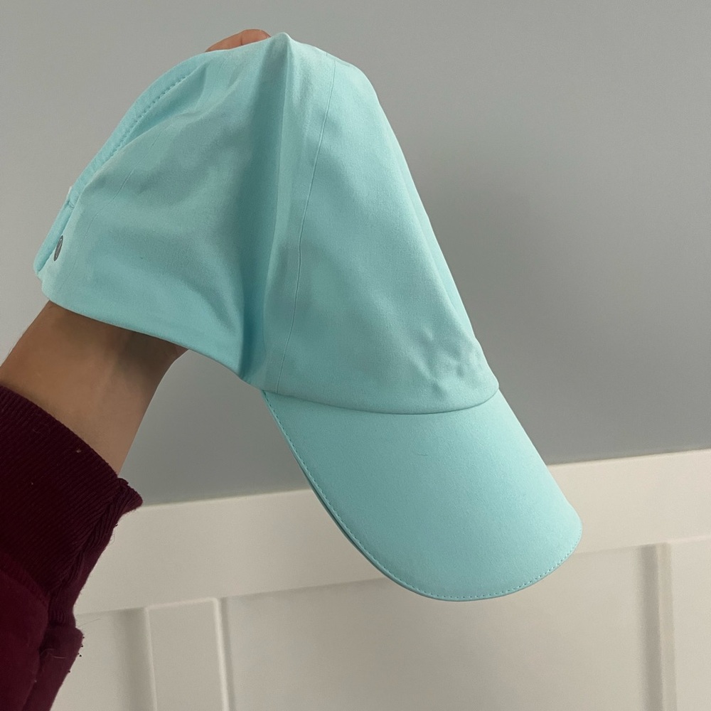 Lululemon Fast and Free light blue ponytail hat - Picture 3 of 6